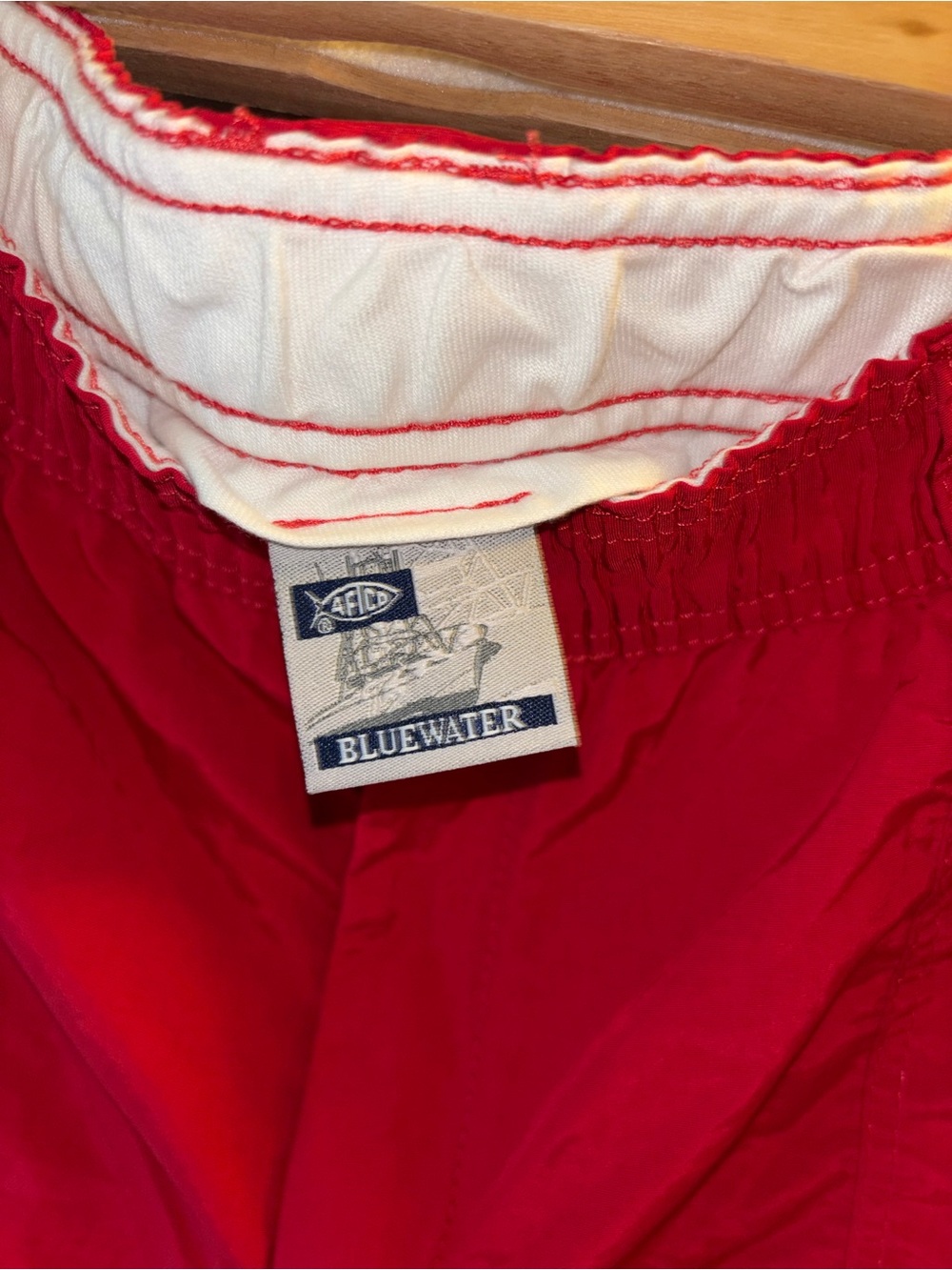 AFTCO Bright Red Men's Cargo Shorts - Picture 3 of 3